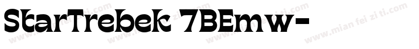 StarTrebek 7BEmw字体转换